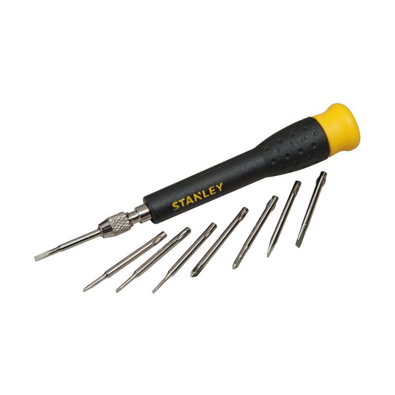 Jeu de 16 micro tournevis mutilâmes fente + phillips + hexagonal + torx STANLEY STHT0 62633