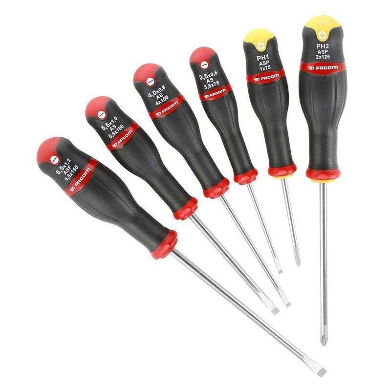 Jeu de 6 tournevis Protwist FACOM ATP.J6PB
