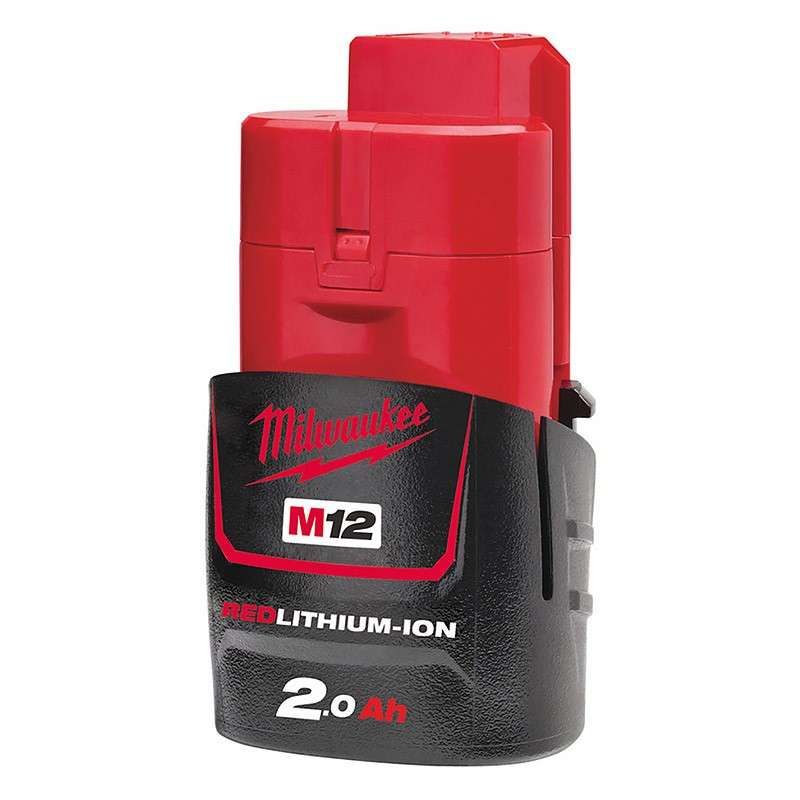 Batterie MILWAUKEE M12 B2 REDLITHIUM Li Ion 2.0Ah Marque MILWAUKEE Tension 12V Capacité 2 Ah - vue 2