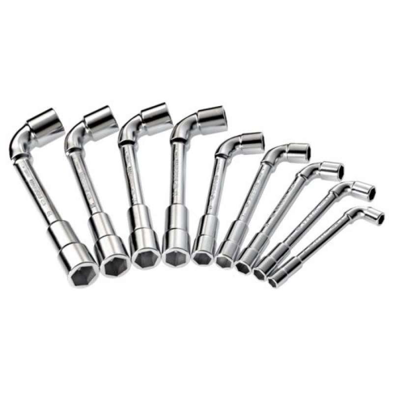 Jeu de 9 clés à pipe débouchées FACOM 75.J9PB 8 à 19 mm