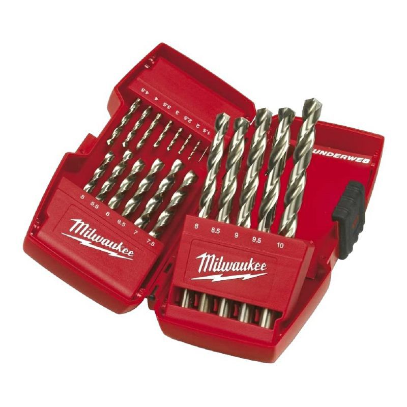 Coffret 19 forets métaux HSS G Thunderweb MILWAUKEE 4932352374