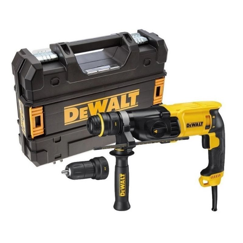 DEWALT Perforateur SDS Plus Filaire 3J Marteau Perforateur Puissant à 3 Modes Livré en Coffret de Transport D25144K QS - vue 2