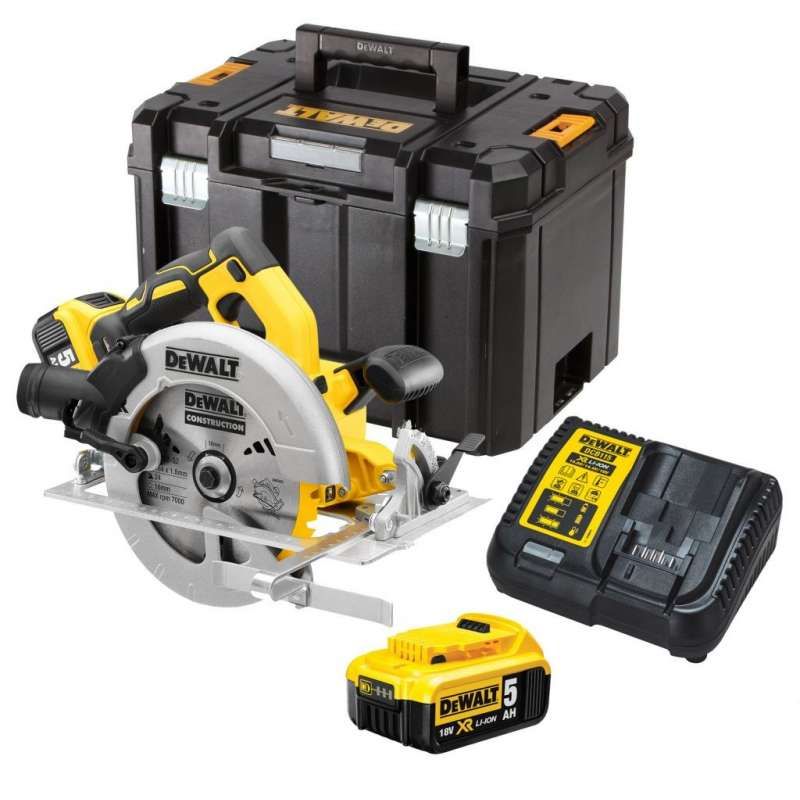 Scie circulaire DEWALT DCS570P2 XR 18V 2x5Ah Li Ion Brushless