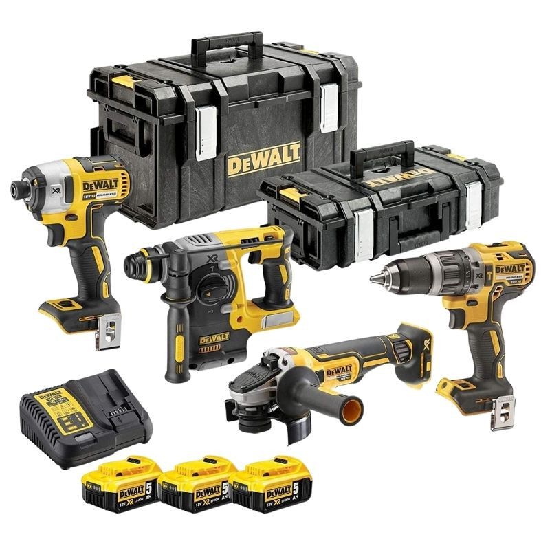 Kit 4 outils électroportatifs DeWalt DCK422P3 18V 5Ah Li Ion Brushless - vue 2