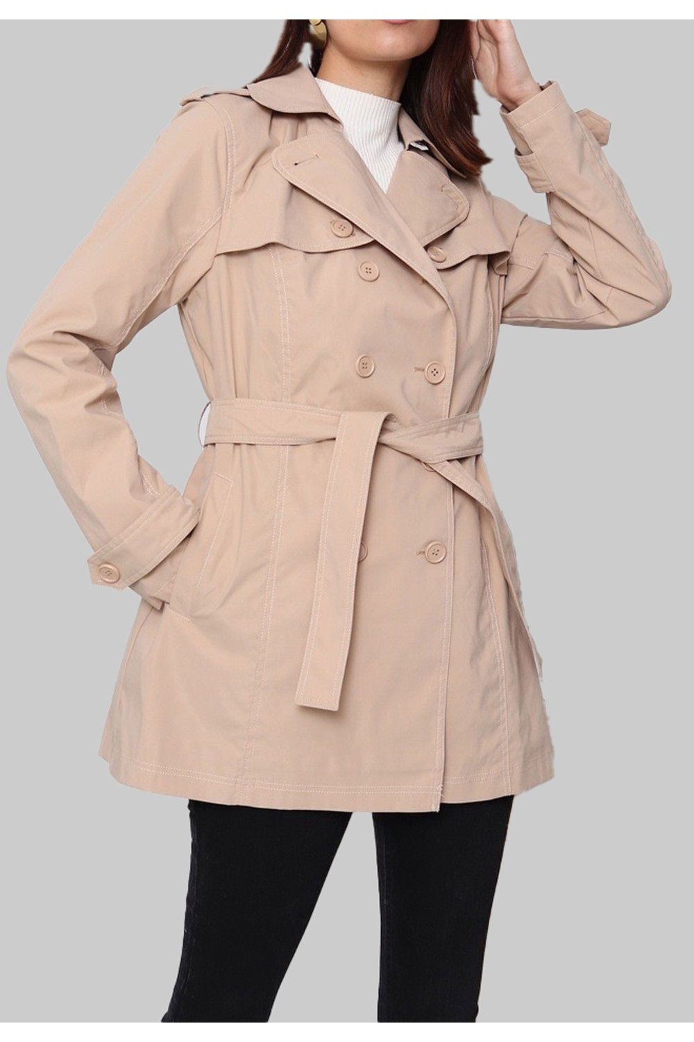 Imperméable Beige Femme