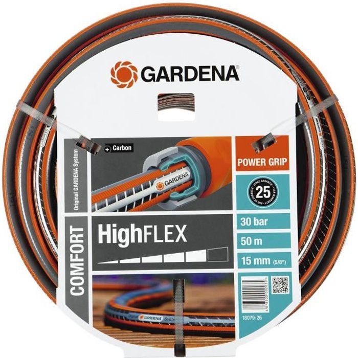 GARDENA Tuyau d'arrosage Comfort HighFlex – Longueur 50m – Ø15mm – Anti nœud et indéformable – Garantie 18079 26 - vue 3
