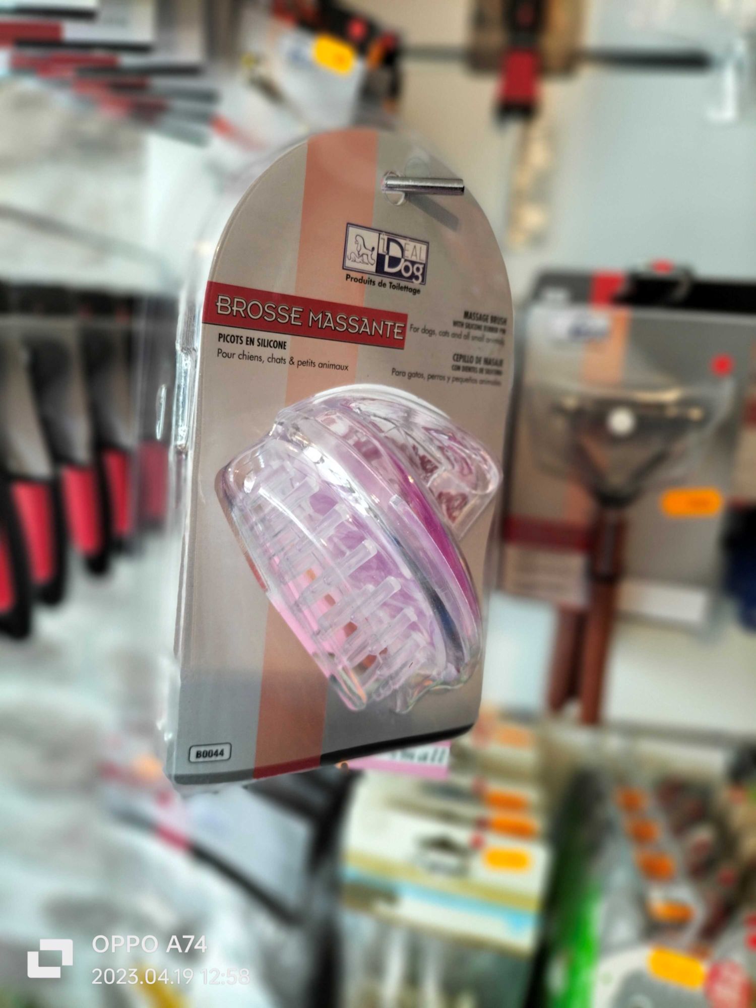 Brosse Effet Massante Picots En Siliconne Pour Chien Et Chat Idealdog