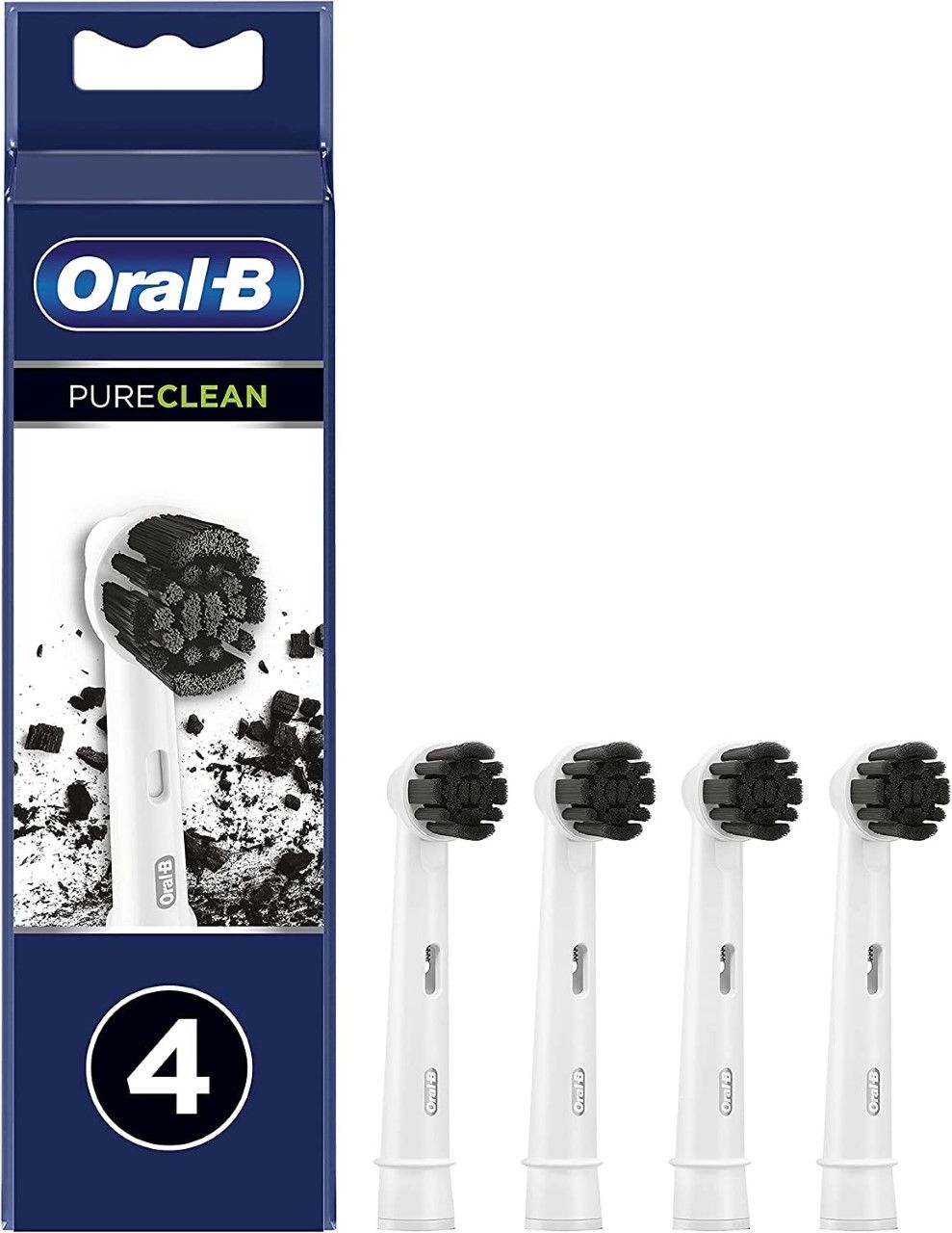 Oral B Têtes de Rechange pour Brosse à Dents Pure Clean Lot de 4