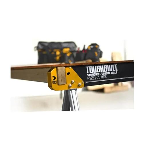 Pack De 2 Tréteaux Table De Chantier C550 Toughbuilt (Capacité 1T/Paire) Tb-C550-2-Xea