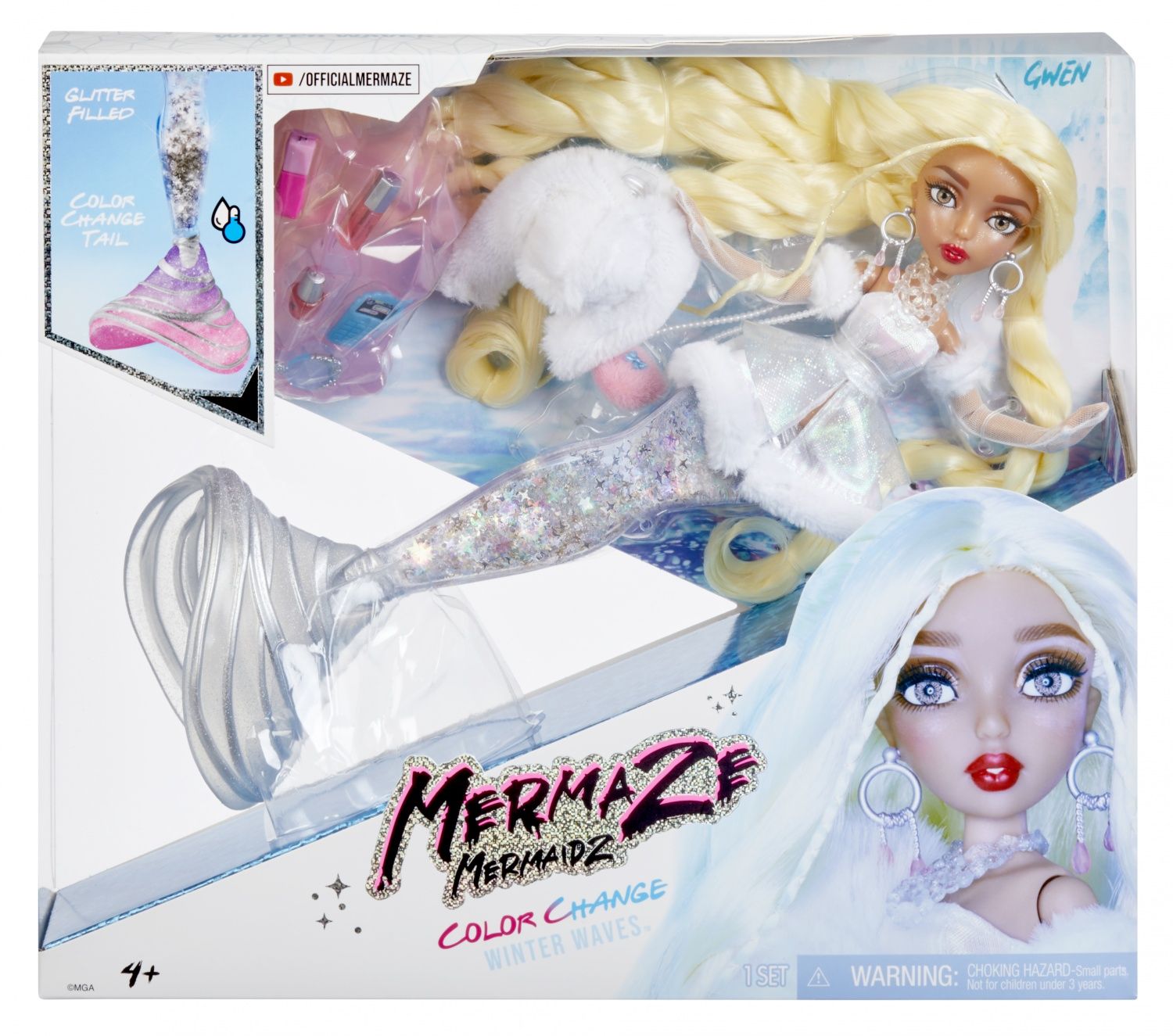 Fashion Dolls Mermaze Mermaidz Winter Waves Poupée Mannequin Nera - vue 2