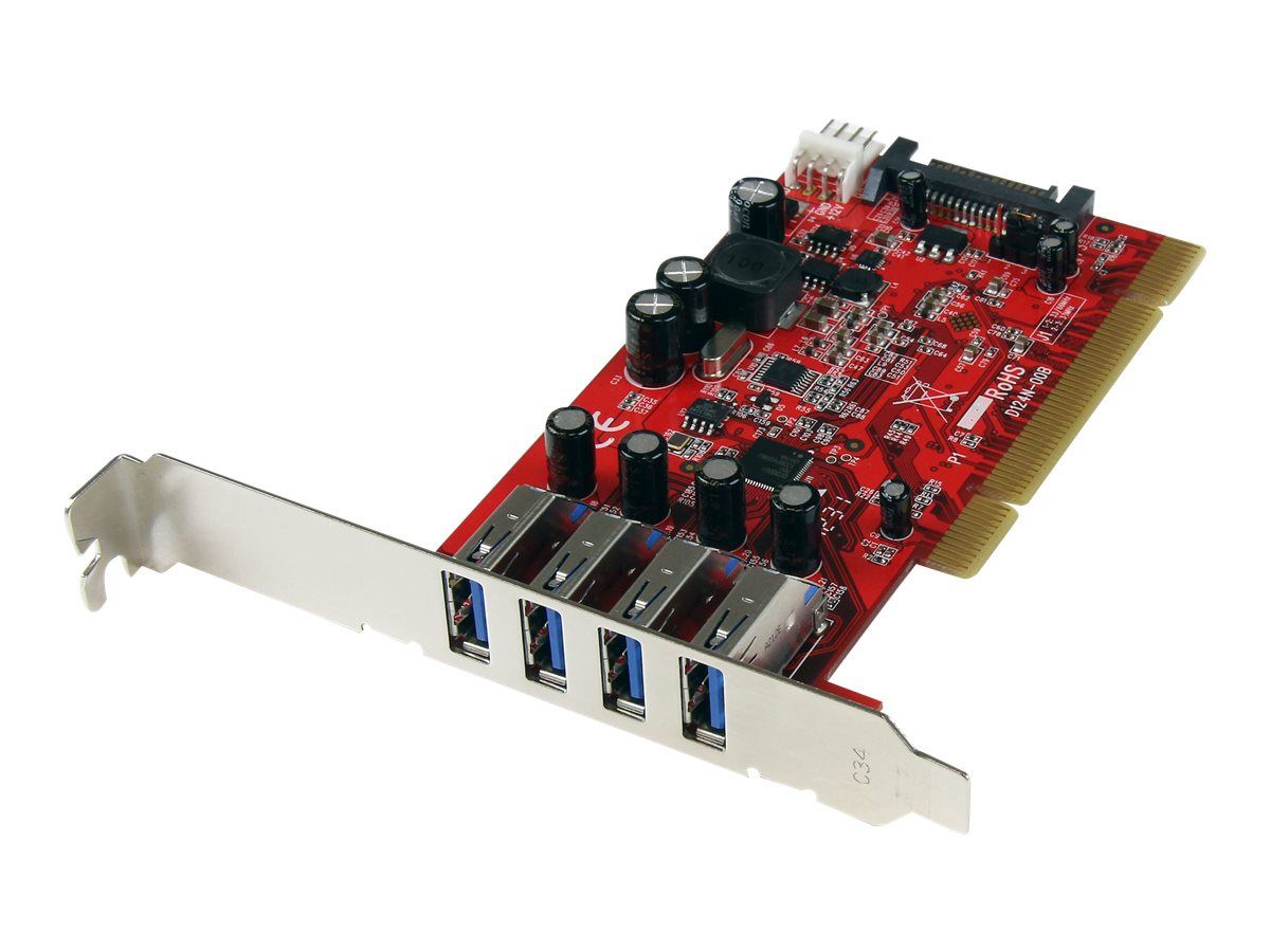 StarTech.com Carte contrôleur PCI 4 ports USB 3.0 - vue 4