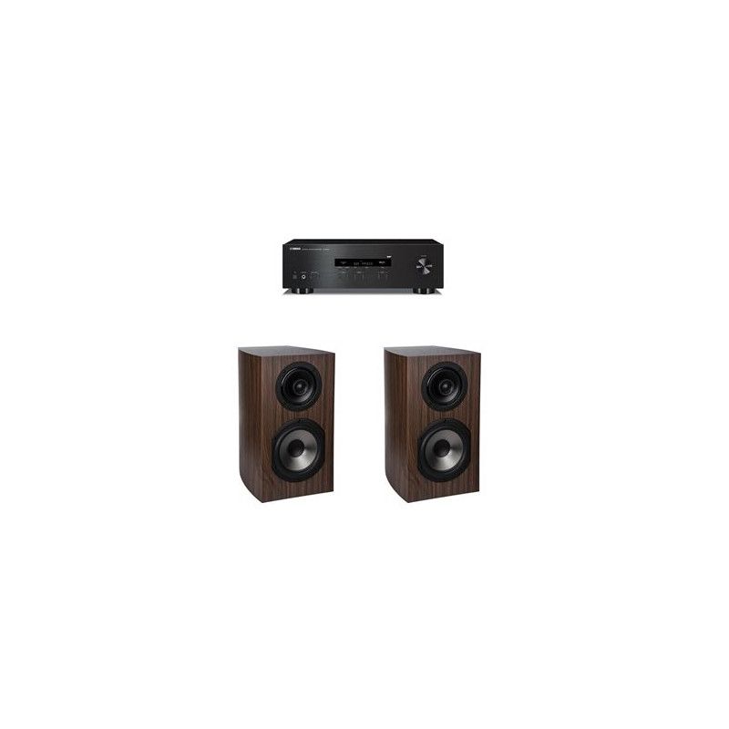 Amplificateur Yamaha R S202D + Paire d'enceintes bibliothèque Cabasse Antigua MC170 Chêne - vue 2