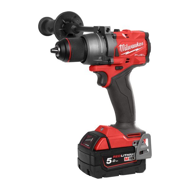 Perceuse visseuse M18 FUEL™ 18V FDD3 + 2 batteries 5Ah + chargeur + HD BOX MILWAUKEE 4933479863
