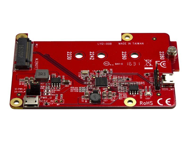 StarTech.com Convertisseur USB vers mSATA pour Raspberry Pi et les cartes de développement Adaptateur USB vers mini SATA Contrôleur de stockage .2 Card USB 2.0