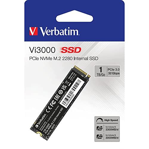 Verbatim Vi3000 - SSD - High Endurance - 1 To - NVMe - interne - M.2 2280 - PCIe 3.0 x4