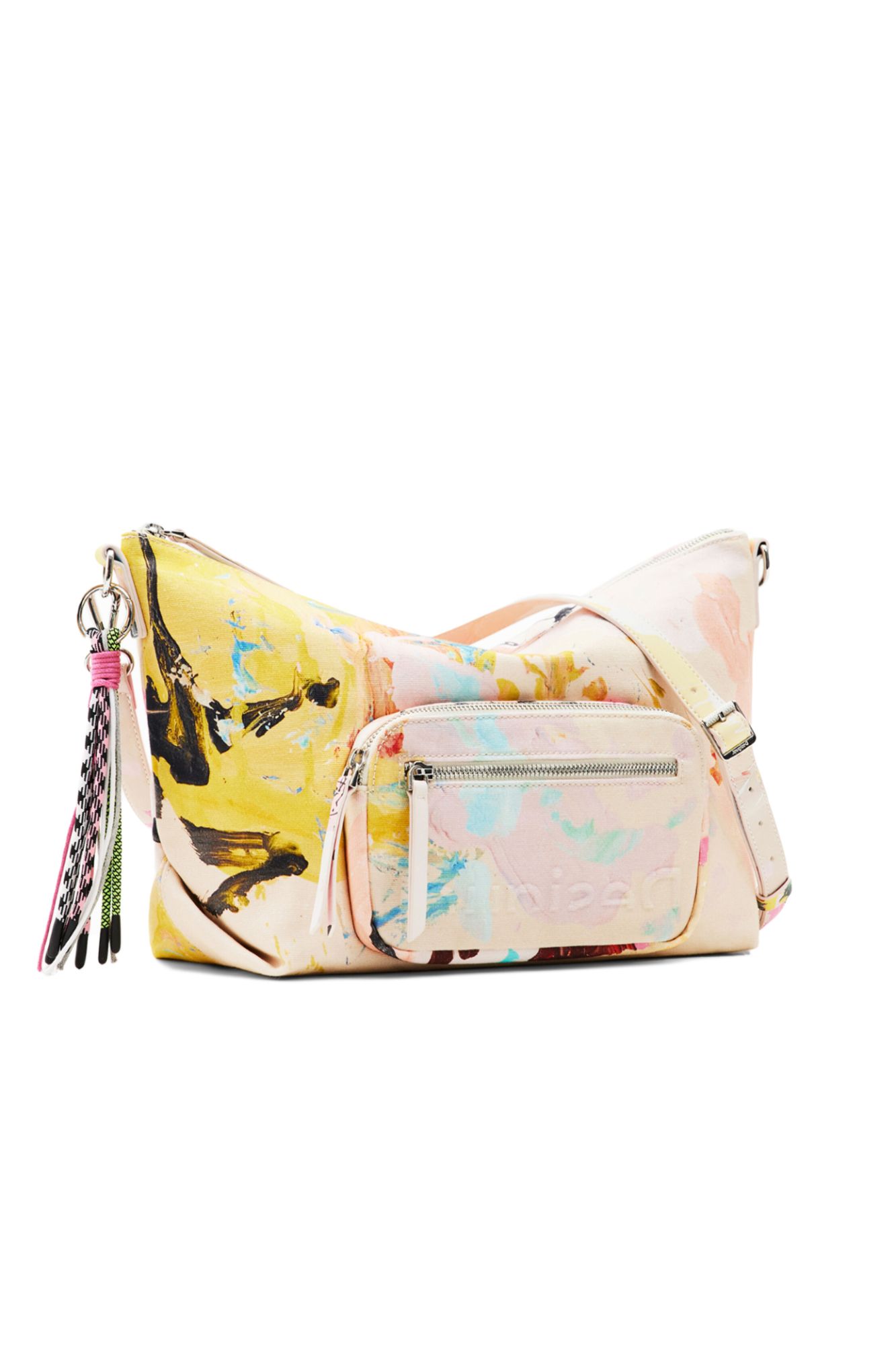 Sac a main Desigual Handtasche Dover Große Umhängetasche Malerei Unique