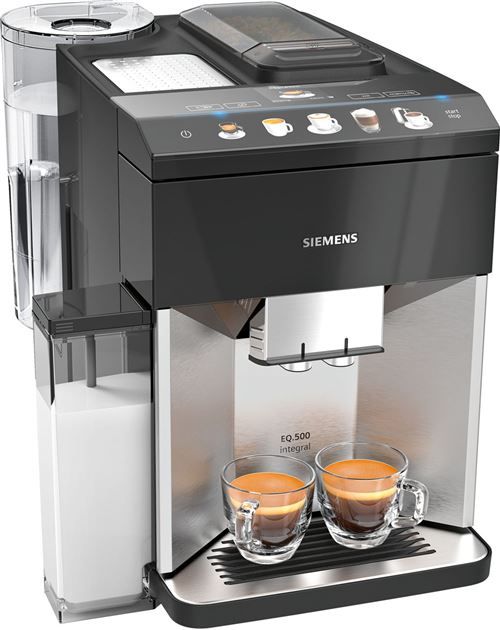 Machine à espresso entièrement automatique EQ500 integral Acier inox Siemens TQ507R03