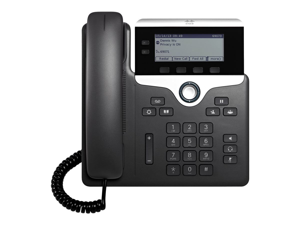 Cisco IP Phone 7821 Téléphone VoIP SIP SRTP 2 lignes