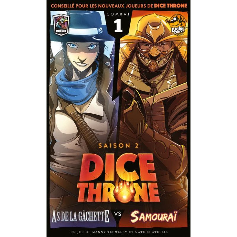 Jeu De Stratégie Lucky Duck Games Dice Throne Saison 2 As De La Gâchette Vs Samourai