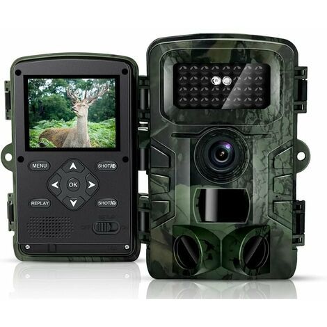 Caméra De Chasse Camera Chasse Hd écran Lcd 2,4 Piege Photographique Camera Vision Nocturne étanche Animaux Camera Infrarouge Surveillance De La Extérieur Faune Traque Ir Caméra