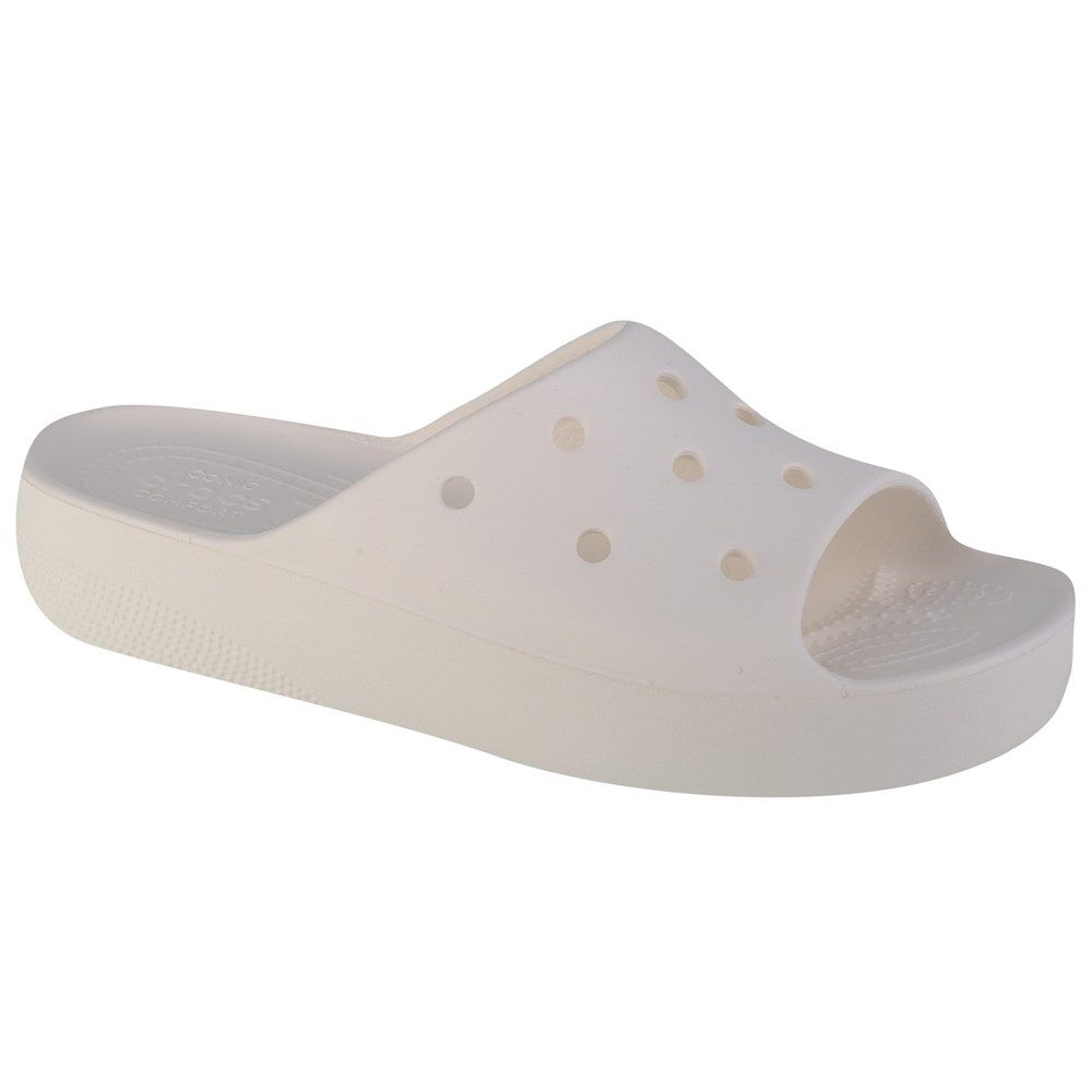 Mules et sabots Crocs Classic Platform Slide Whi pour Femme - vue 2