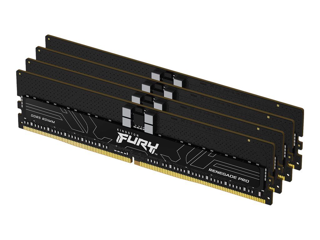 Kingston Technology FURY 4800 MT/ DDR5 ECC Reg CL36 DIMM kit de 4 Renegade Pro PnP Neuf - vue 4