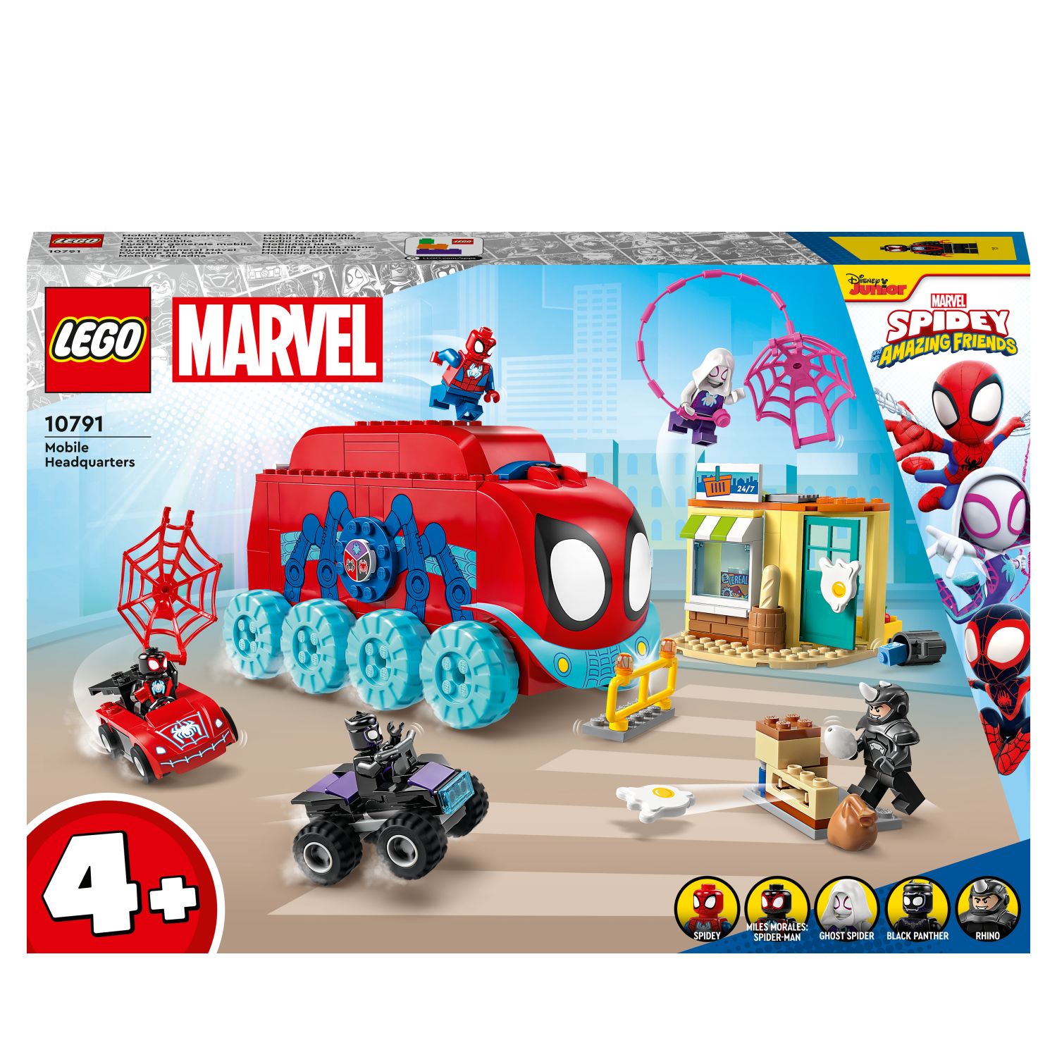 Lego Marvel Le Qg Mobile De 'équipe Spidey 10791