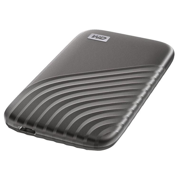 WD My Passport SSD WDBAGF0020BGY - SSD - chiffré - 2 To - externe (portable) - USB 3.2 Gen 2 (USB-C connecteur) - AES 256 bits - gris sidéral