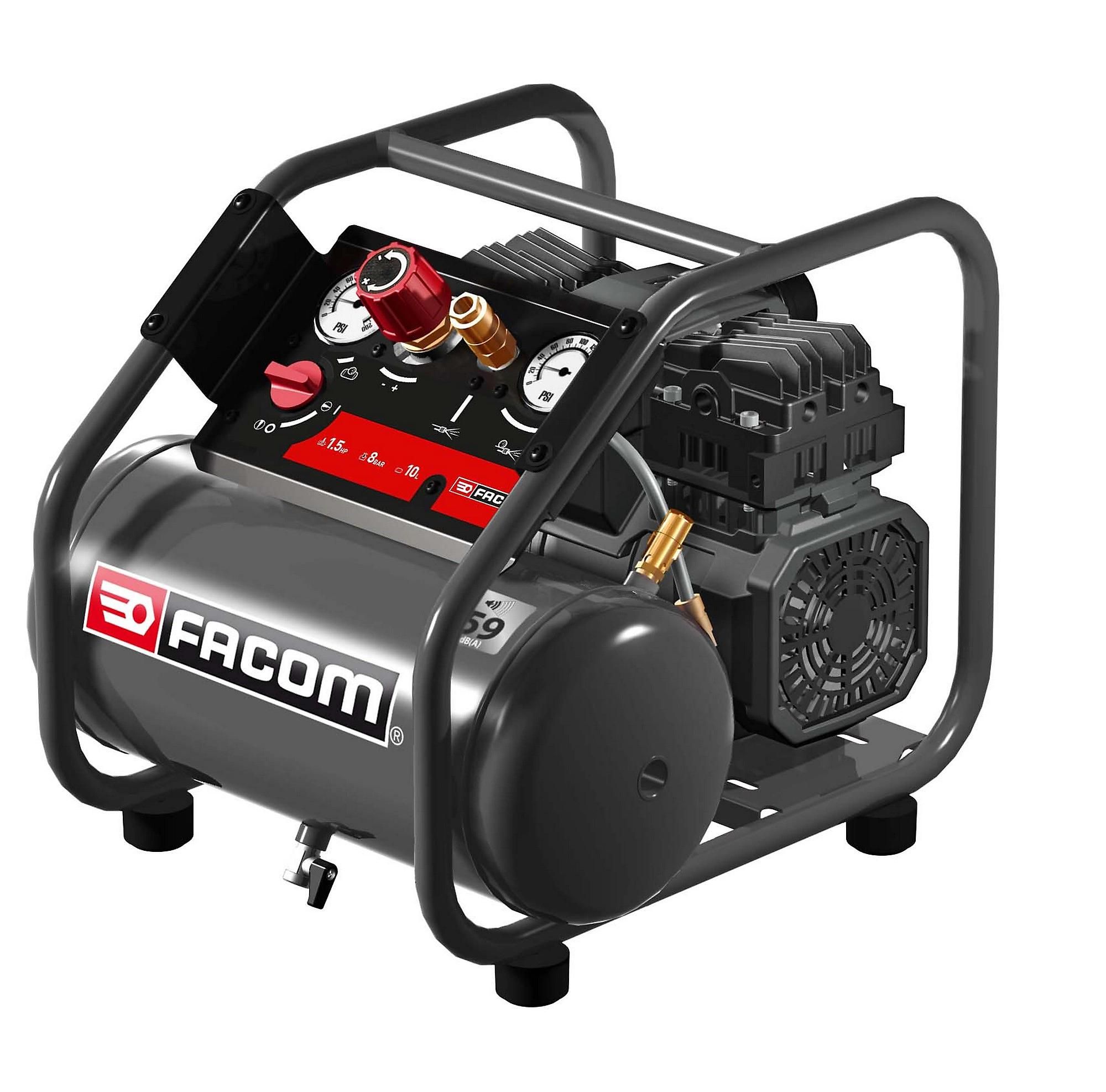 Compresseur d'air structure de chantier silencieux Facom 1.6 HP - vue 2