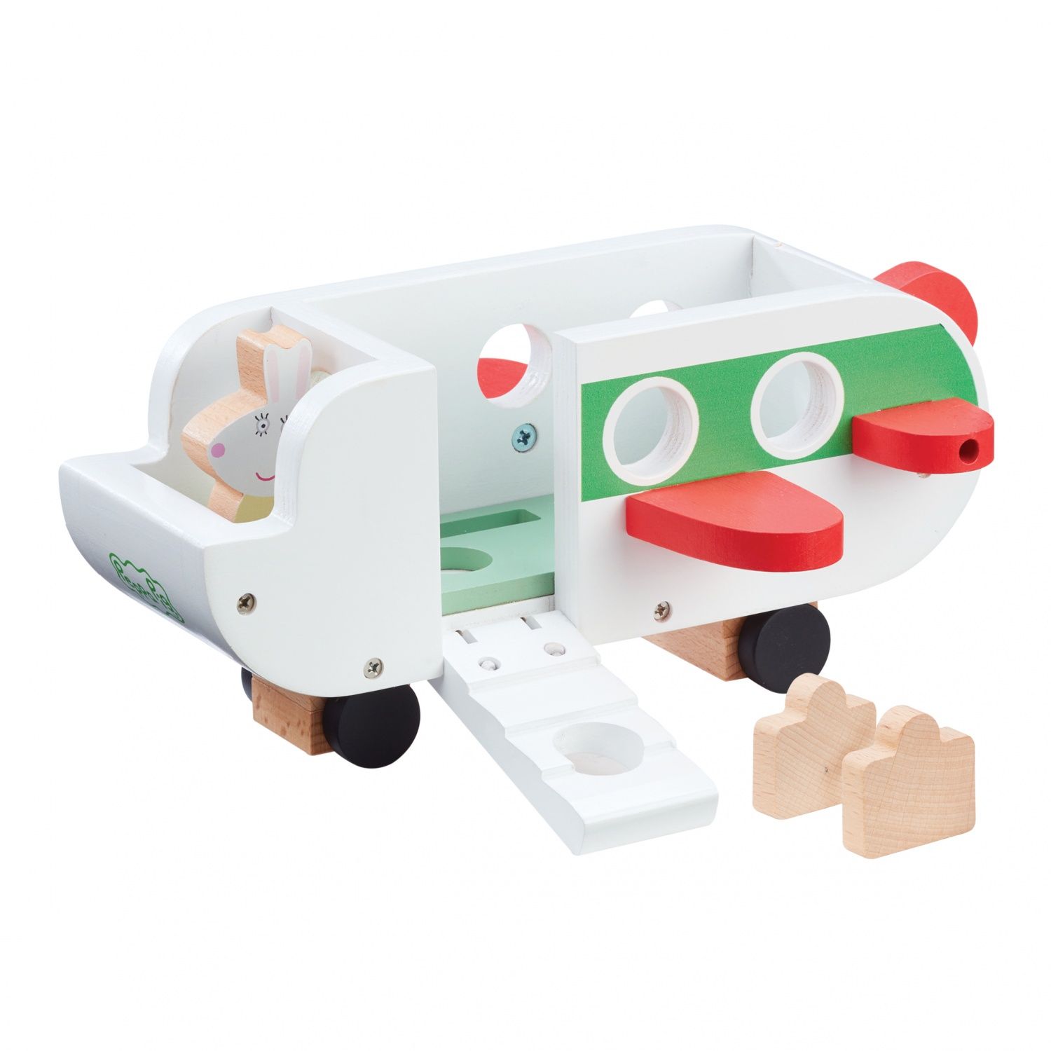 Classic Peppa Pig Avion En Bois Avec 1 Personnage