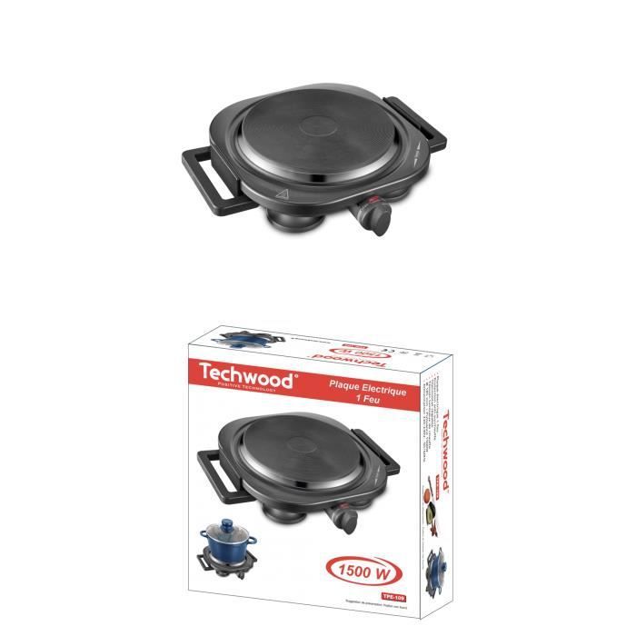Techwood Plaque Électrique Chauffante 1 Foyer - vue 3
