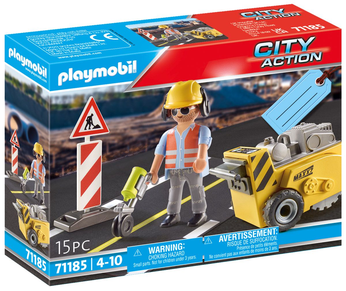 Playmobil City Action 71185 - Set Cadeau Ouvrier Avec Scie De Sol