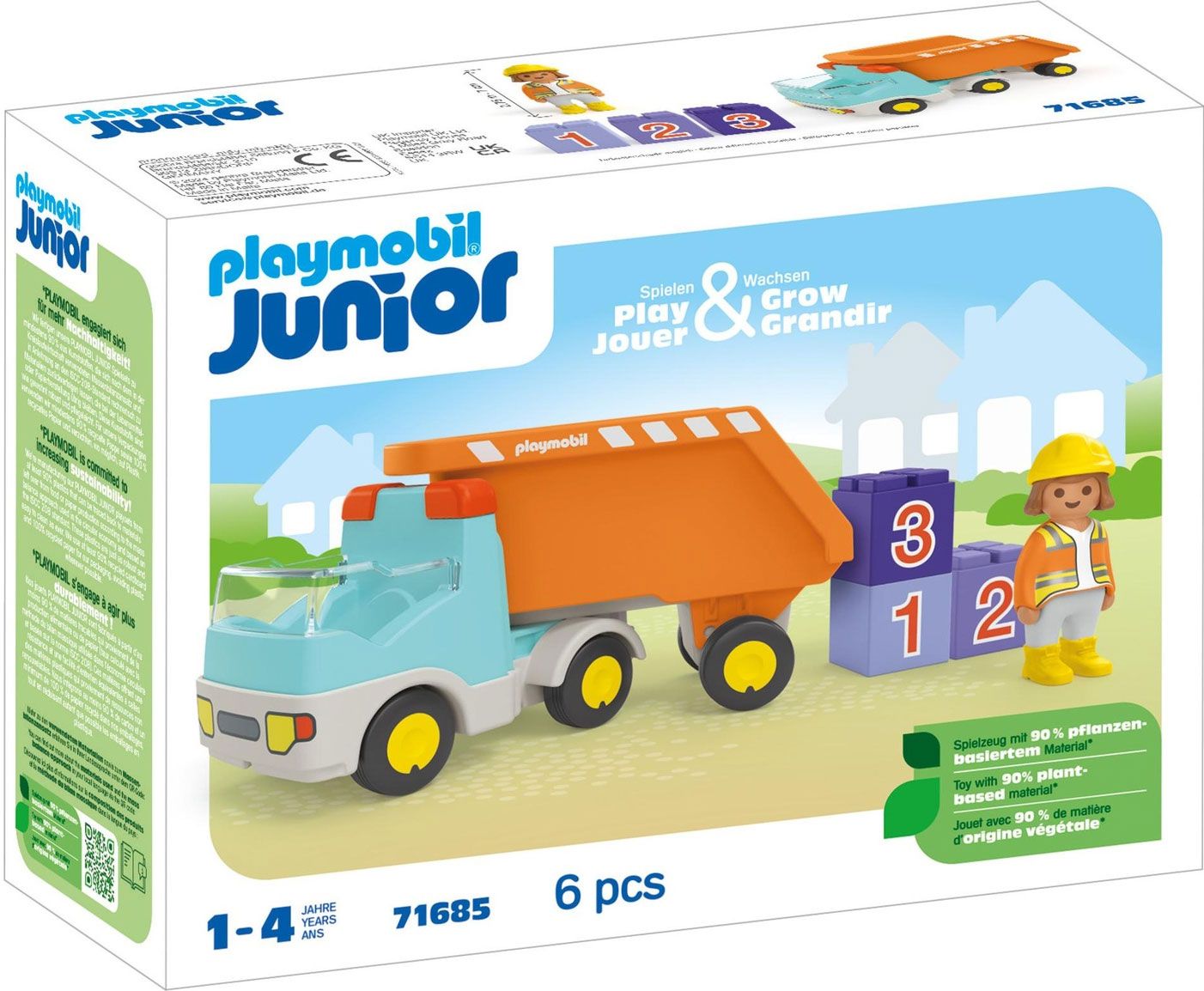 Playmobil Junior 71685 - Camion À Benne Basculante