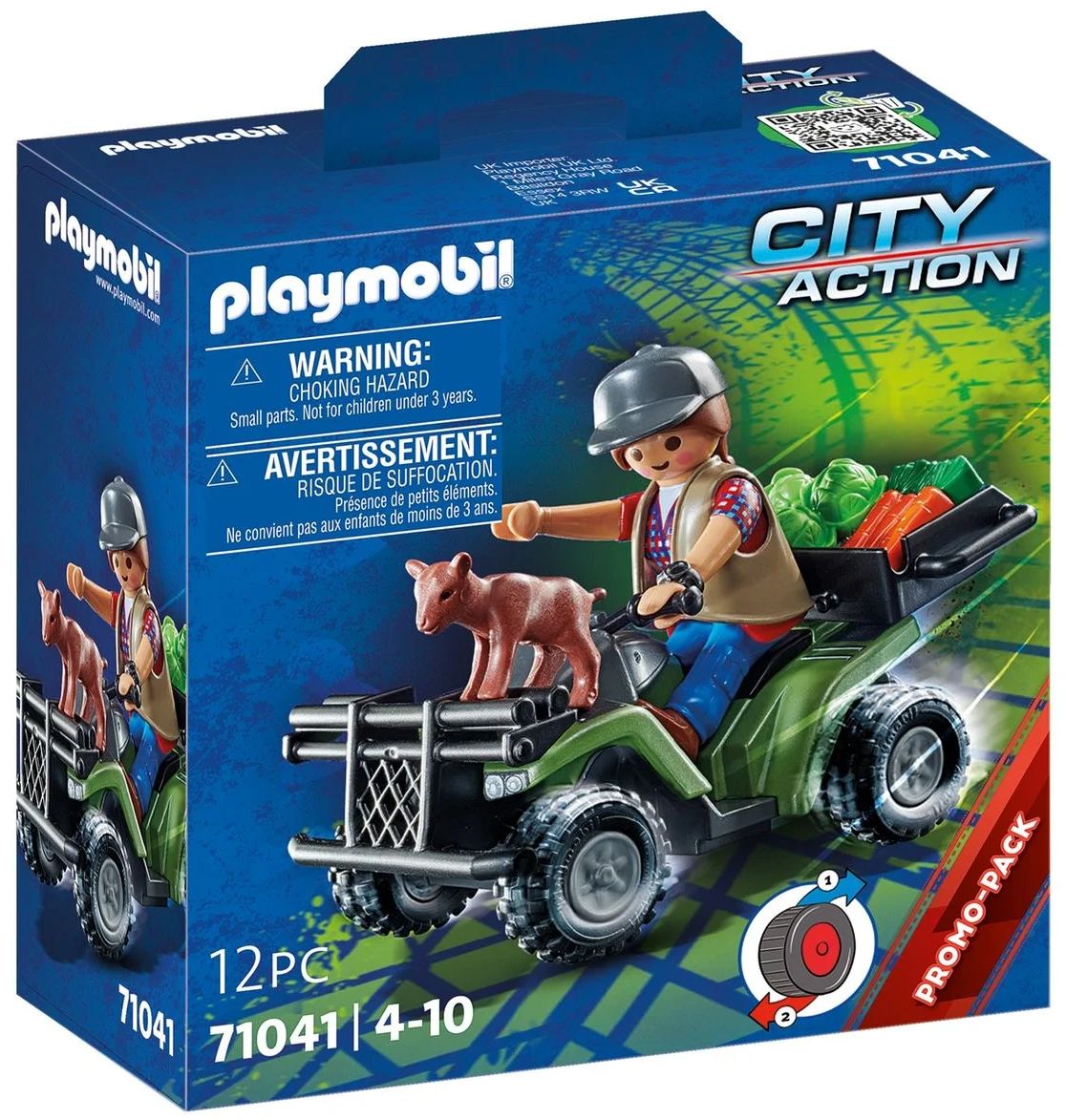 Playmobil City Action 71041 Le Quad De La Ferme