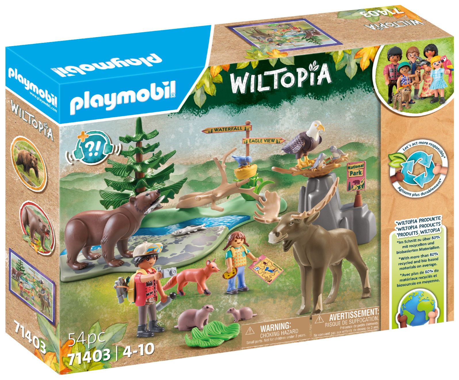 Playmobil Wiltopia 71403 Animaux De La Forêt D'amérique