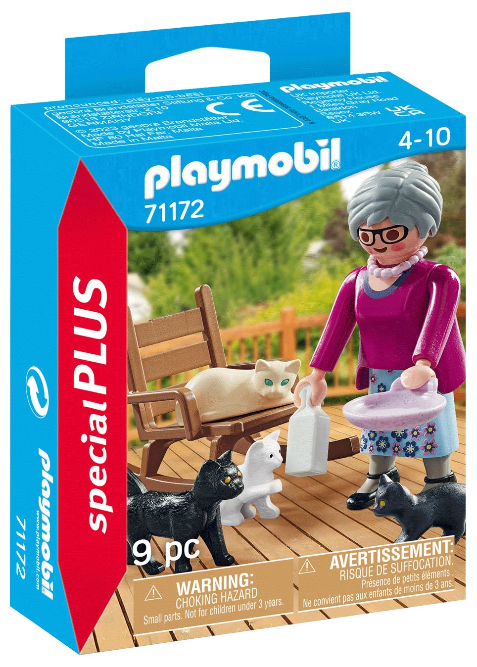 Playmobil Special Plus 71172 - Grand-Mère Avec Chats