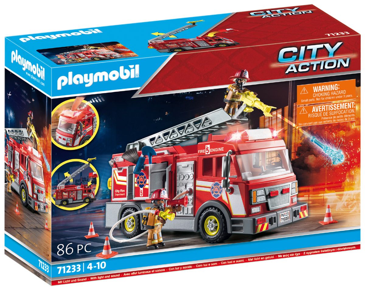 Playmobil City Action 71233 Camion De Pompiers Us