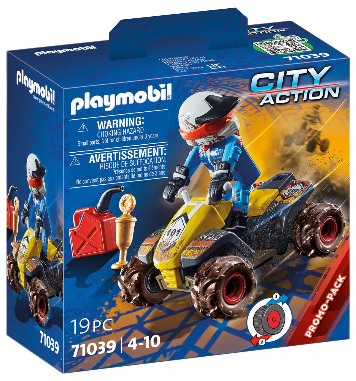 Pilote Et Quad Playmobil 'unité - vue 5