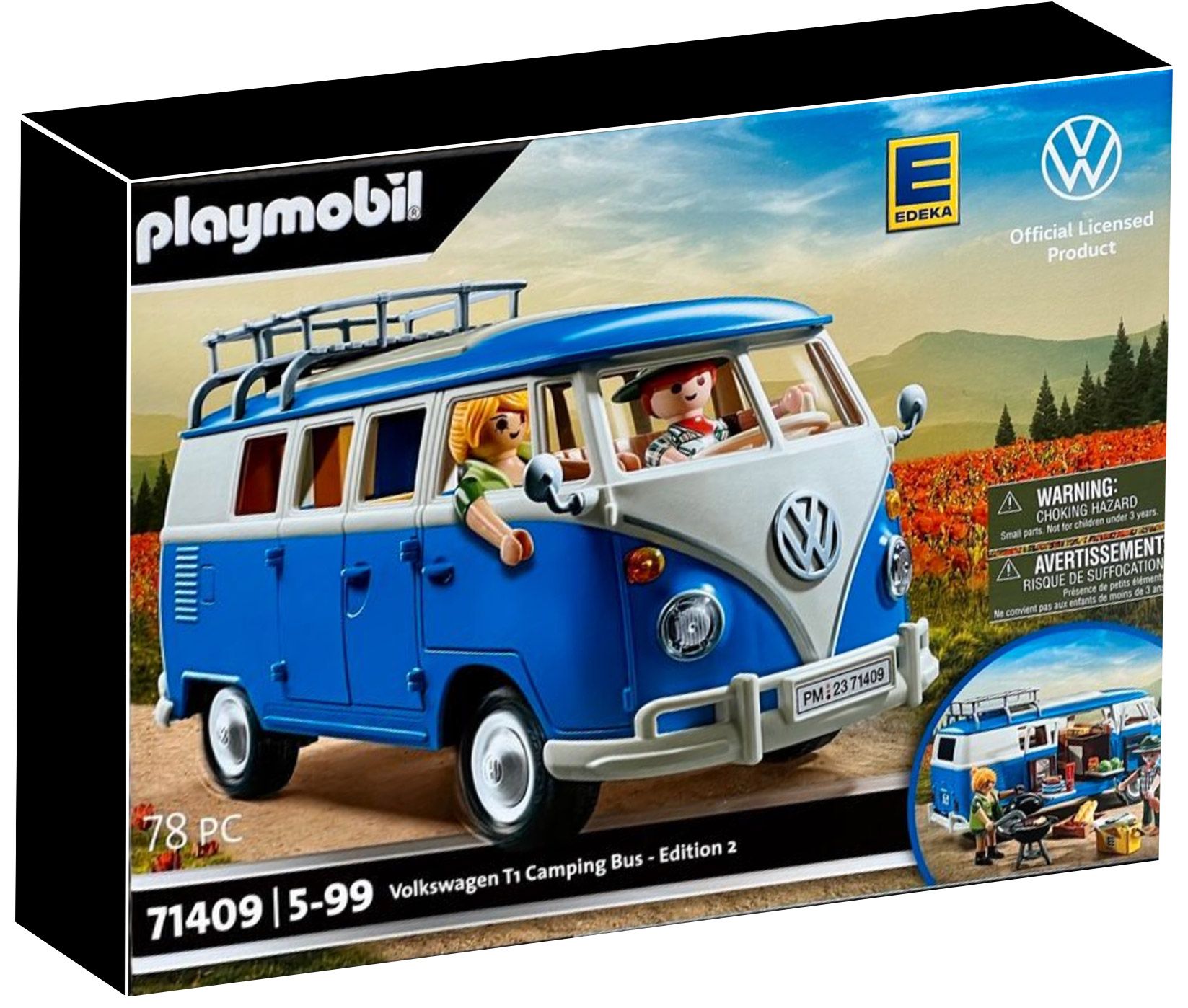 Playmobil Volkswagen 71409 Volkswagen T1 Camping Bus Edition 2 Édition Spéciale Edeka