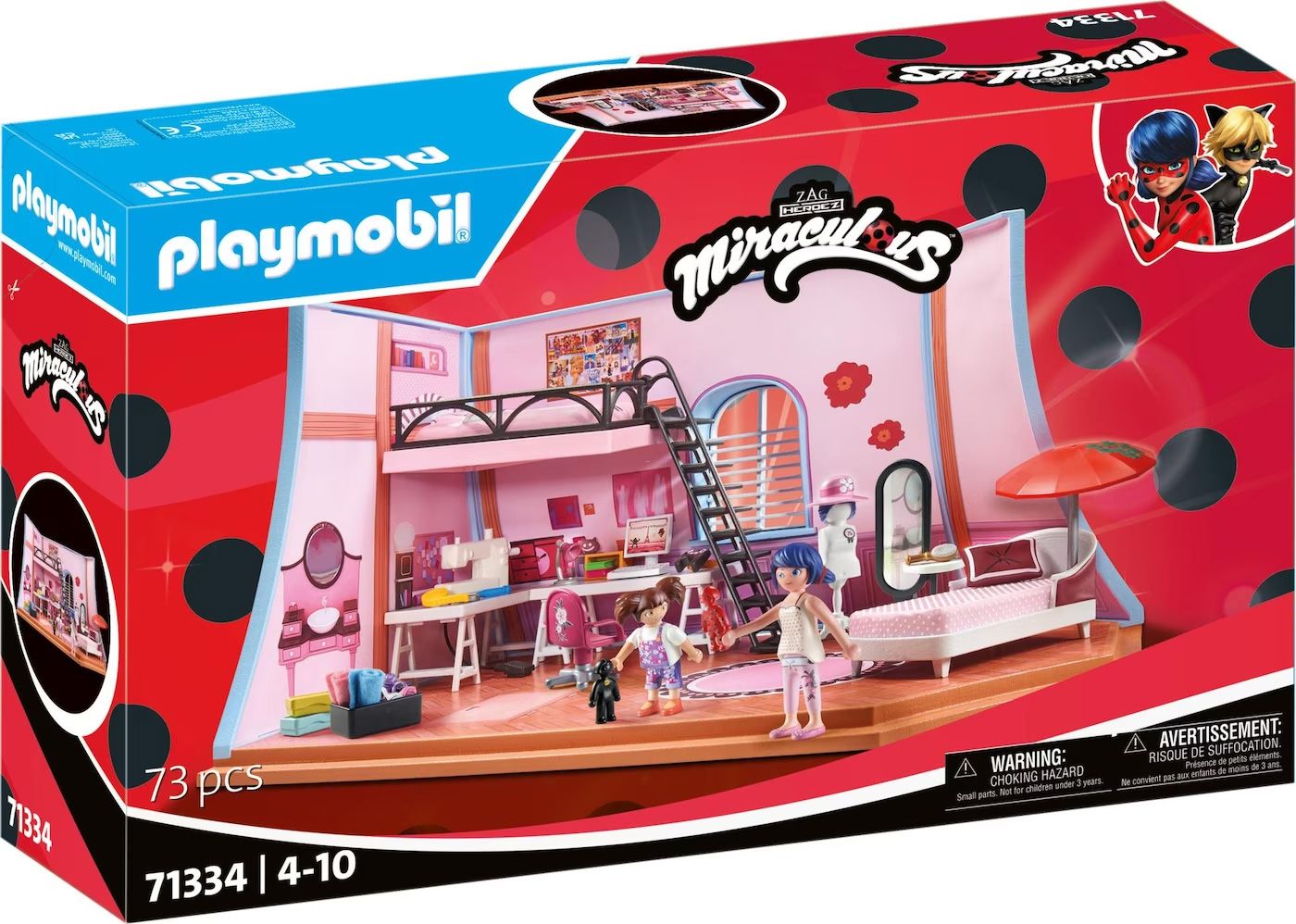 Playmobil Miraculous 71334 - Chambre De Marinette