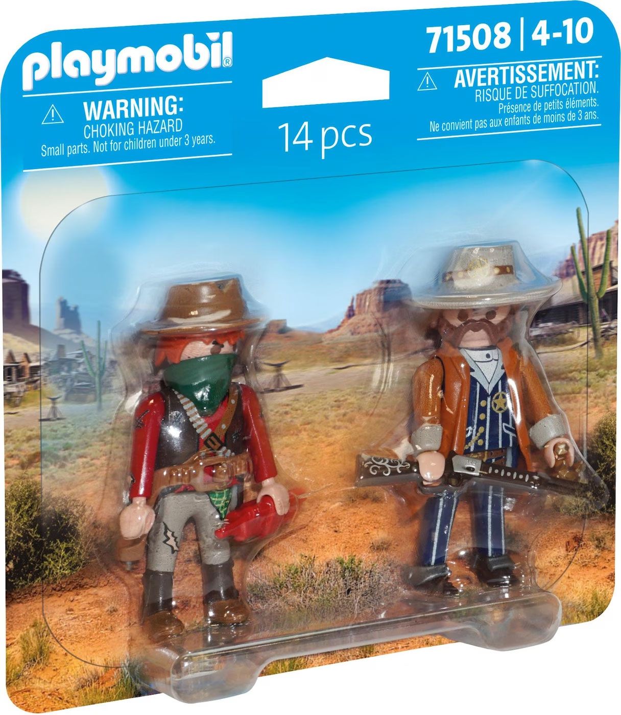 Playmobil Western 71508 - Duopack Bandit Et Sheriff