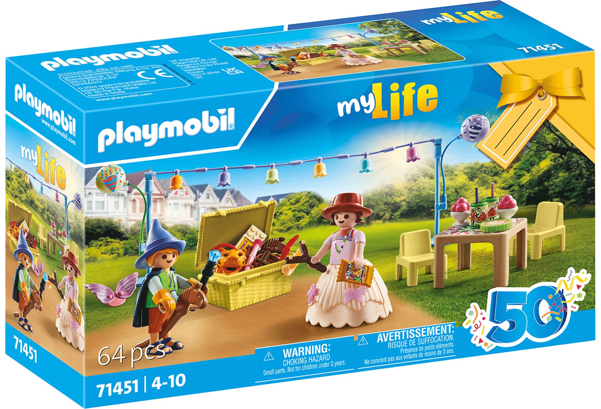 Playmobil My Life 71451 - Enfants Avec Décorations De Fête (Spécial 50 Ans)