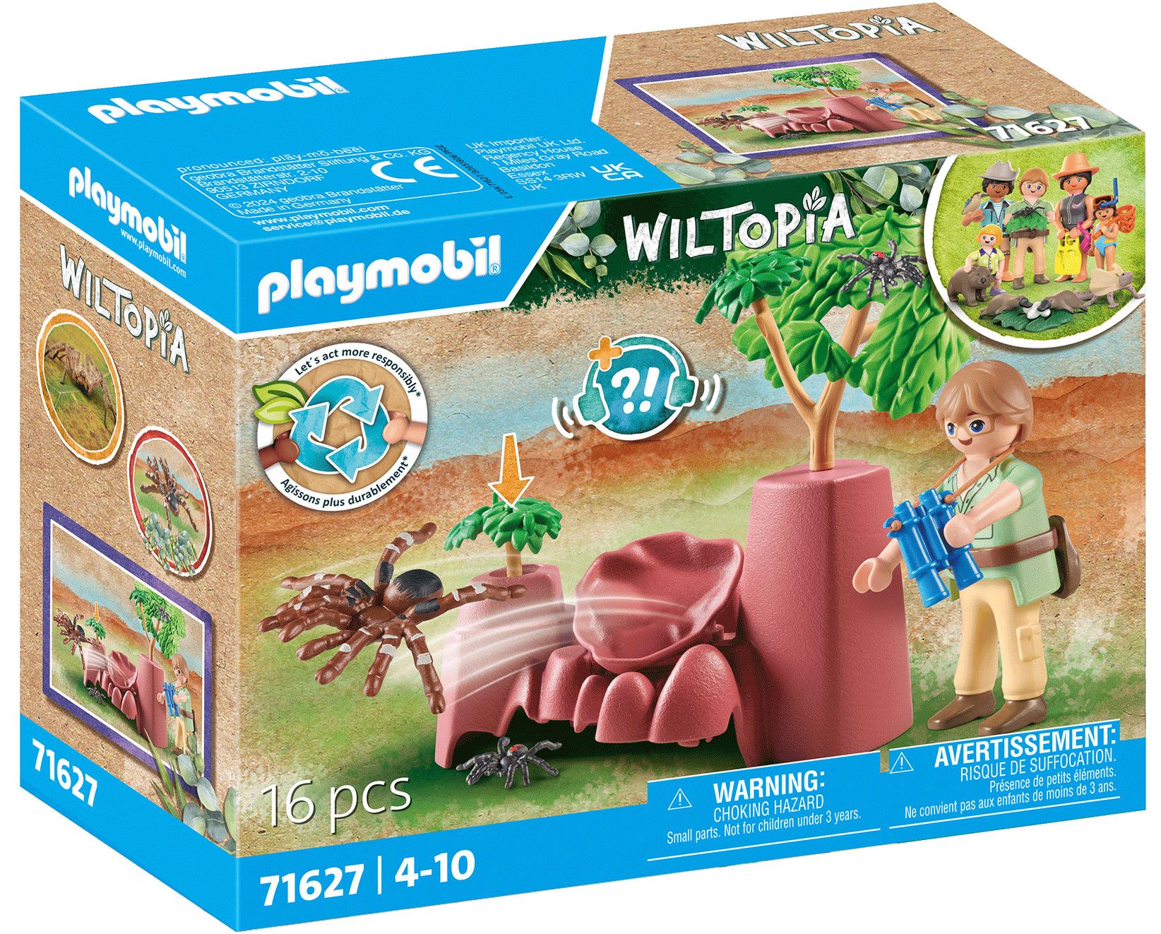 Playmobil Wiltopia 71627 - Rocher Avec Araignée Géante