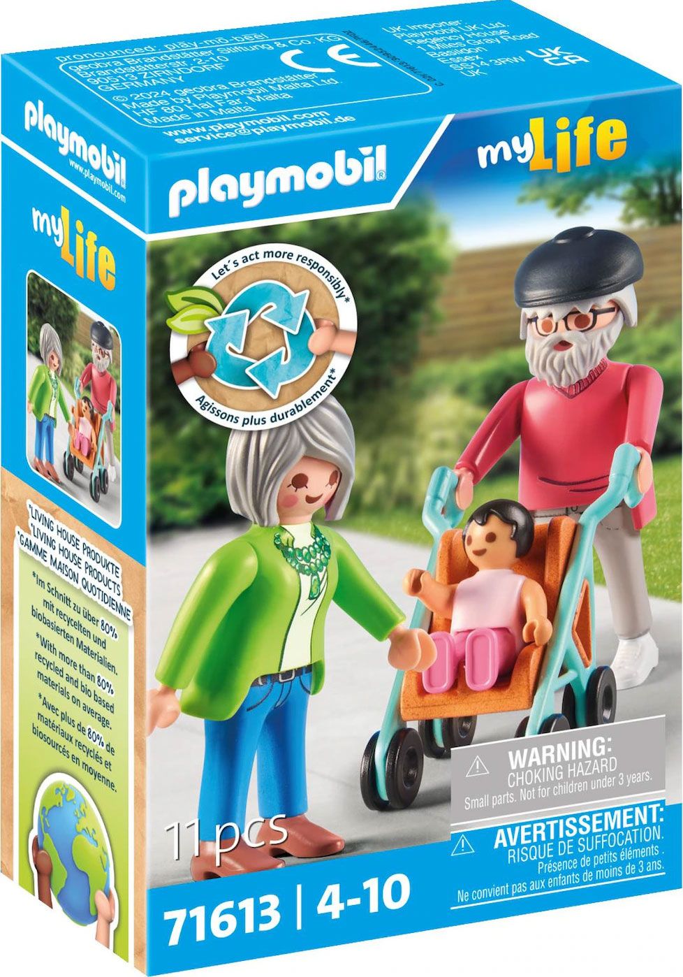 Jeux D'imitation Grands Parents Avec Bébé Playmobil La Boite - vue 5