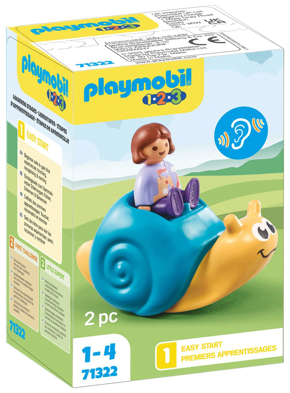 Playmobil 123 71322 - Enfant Avec Escargot À Bascule