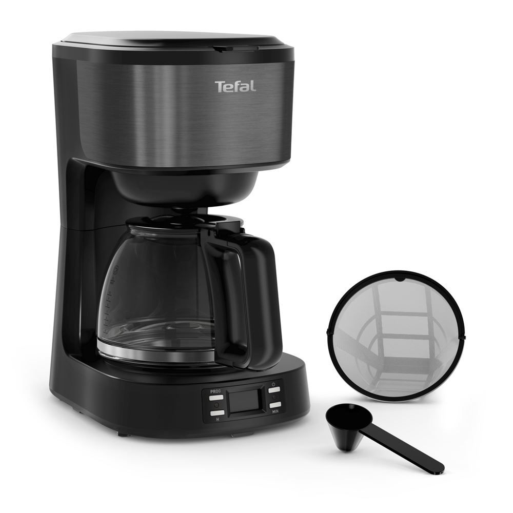 Cafetière filtre Tefal CM520810 Cafetiere filtre programmable Equinox noire