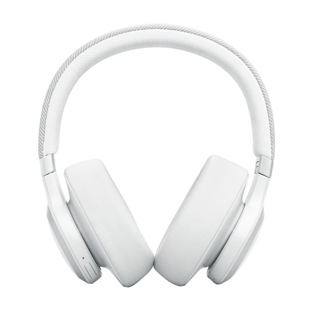 Casque audio Jbl Live 770 NC Blanc, Casque Circum-Auriculaire sans fil à reduction de bruit adaptative