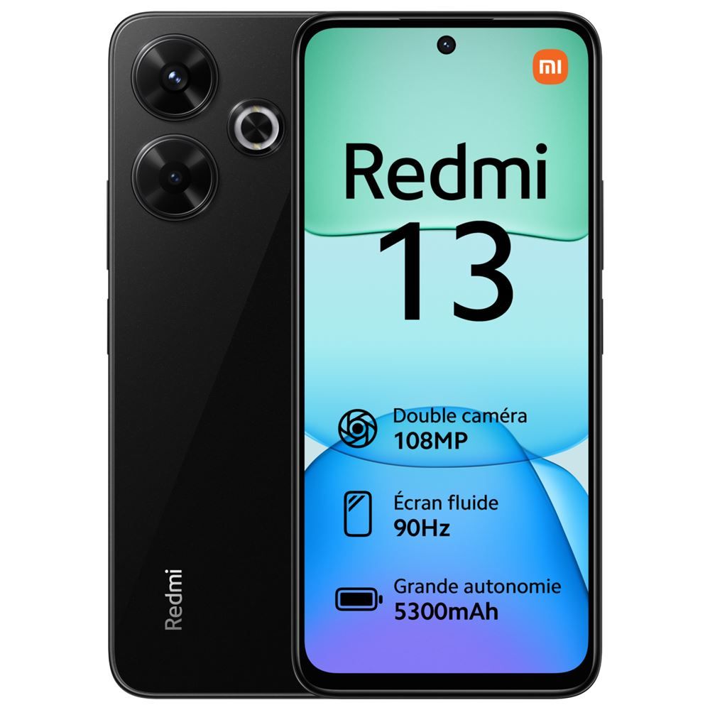 Xiaomi Redmi 13 4G 8/256 Go 5030 mAh 6.78 Noir