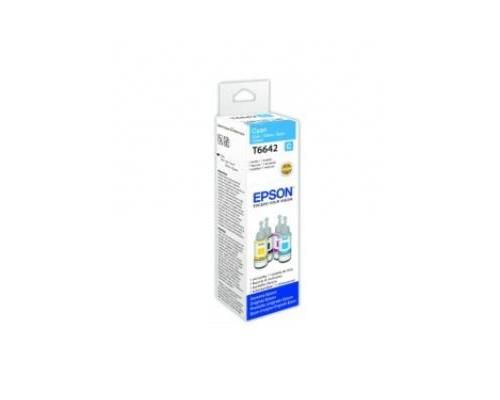 Epson T6642 - 70 ml - cyan - original - recharge d'encre - pour EcoTank ET-14000, ET-16500, ET-2500, ET-2550, ET-2600, ET-2650, ET-3600, ET-4500, ET-4550