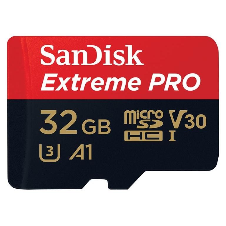 SanDisk Extreme Pro Carte mémoire flash adaptateur microSDXC vers SD inclus e A1 / Video Class V30 / UHS I U3 microSDHC UHS I